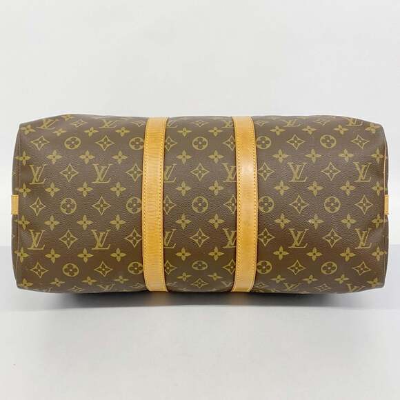 LOUIS VUITTON Authentic Brown Monogram Keepall 45 Boston Bag - Picture 3 of 14